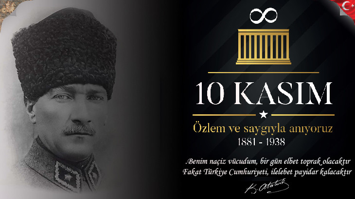 10 Kasım Atatürk’ü Anma Töreni Gerçekleşti