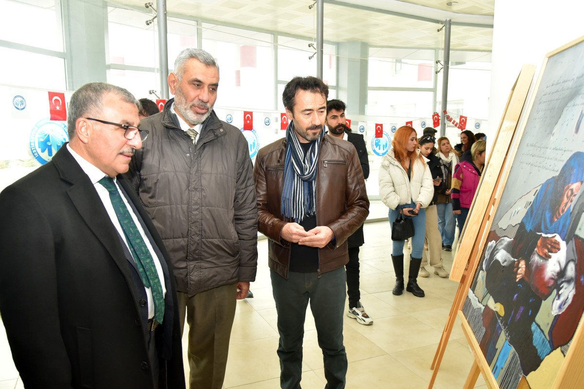 ‘GAZZE’NİN KUTSAL KADINLARI’ KONULU SERGİNİN AÇILIŞI YAPILDI